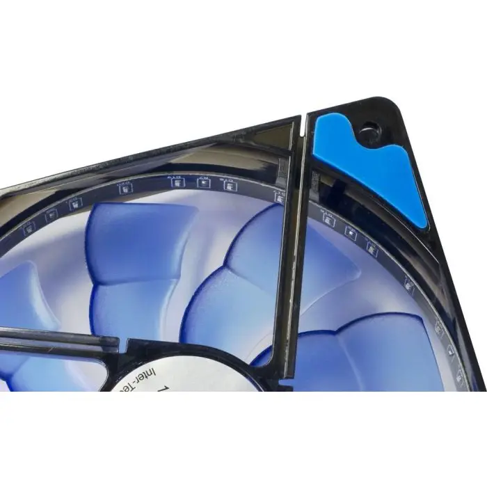 Inter-Tech L-12025 BL blue 120x120x25mm