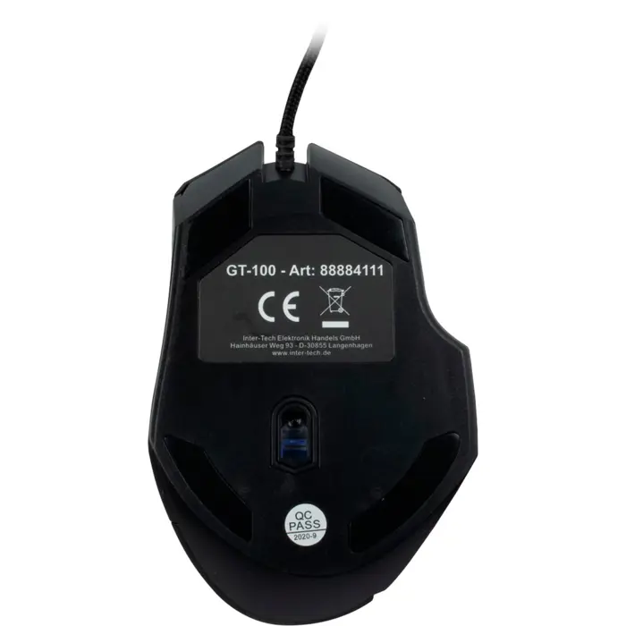 Inter-Tech Nitrox GT-100 RGB, gaming mouse (black)