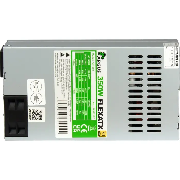 Inter-Tech PSU IPC FLEX-ATX GF-350, PC power supply 350 watts, bulk