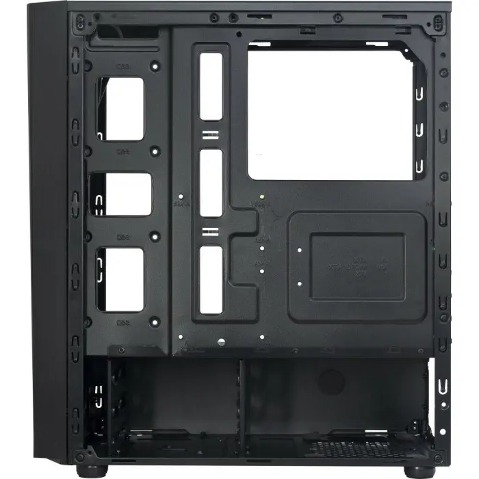 Inter-Tech T-11 TELEVEN, tower case (black, side part made of acrylic glass)