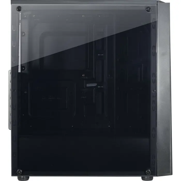 Inter-Tech T-11 TELEVEN, tower case (black, side part made of acrylic glass)