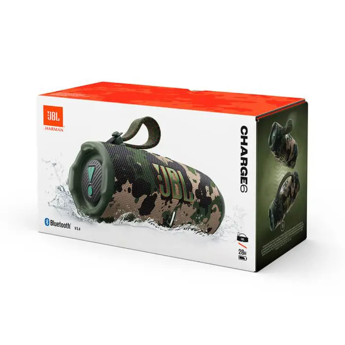 JBL Charge 6 Bluetooth portable speaker, military