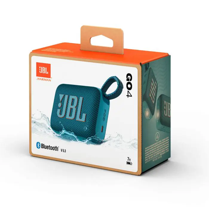 JBL GO 4 Bluetooth portable speaker, blue