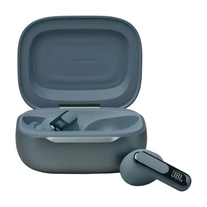 JBL Live Beam 3 wireless headphones with microphone, blue
