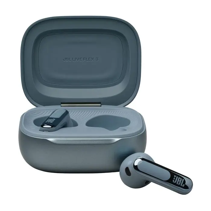 JBL Live Flex 3 wireless headphones with microphone, blue