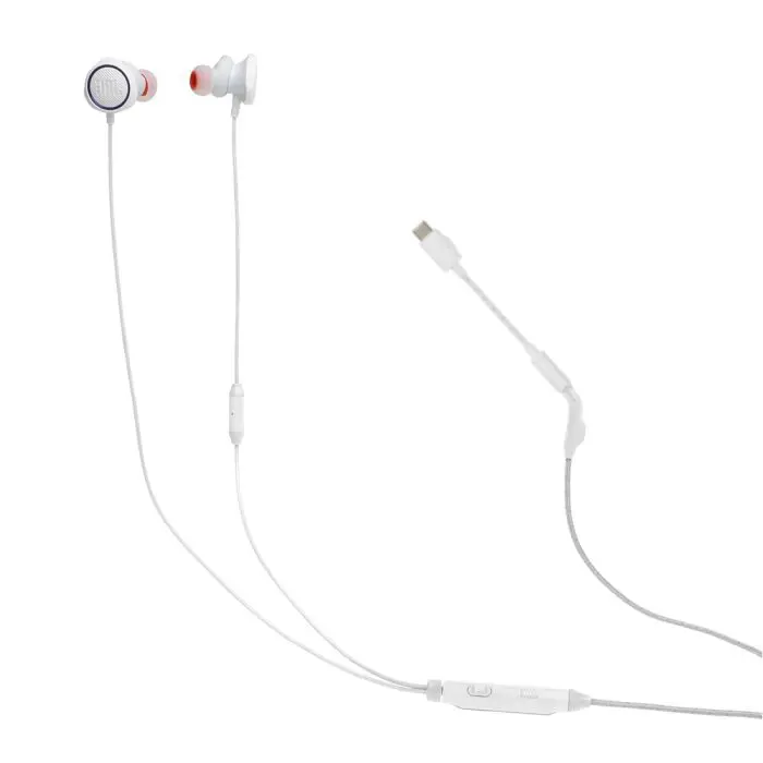 JBL Quantum 50C In-ear žične USB-C gaming Slušalice, bele