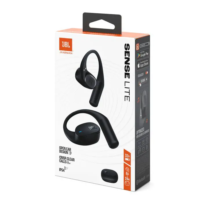 JBL Sense Lite open-ear wireless headphones, black