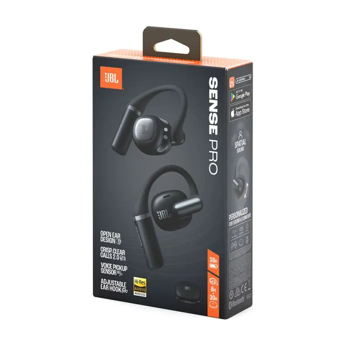 JBL Sense Pro open-ear wireless headphones, black