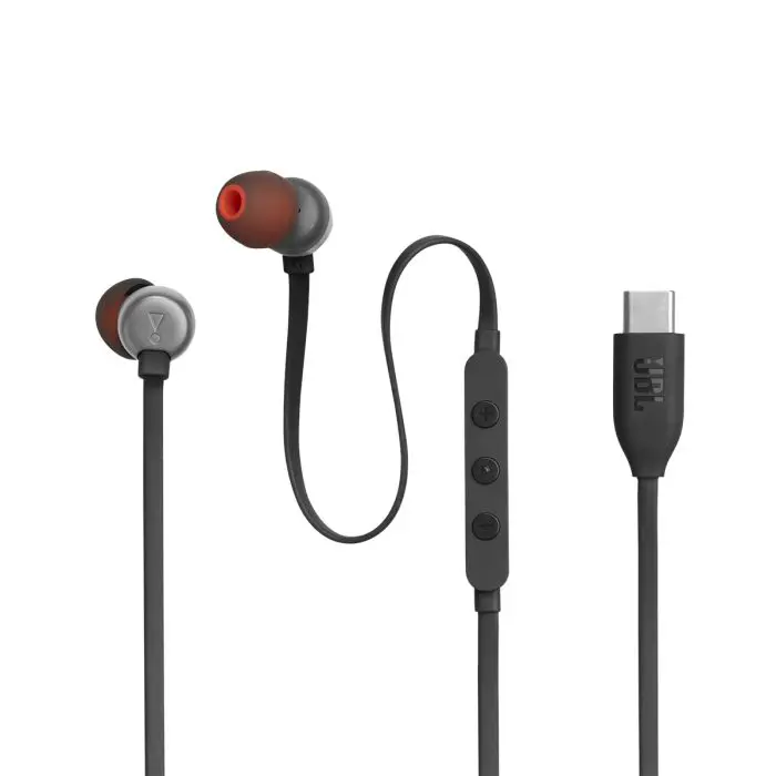 JBL Tune 310C USB-C wired headphones, black