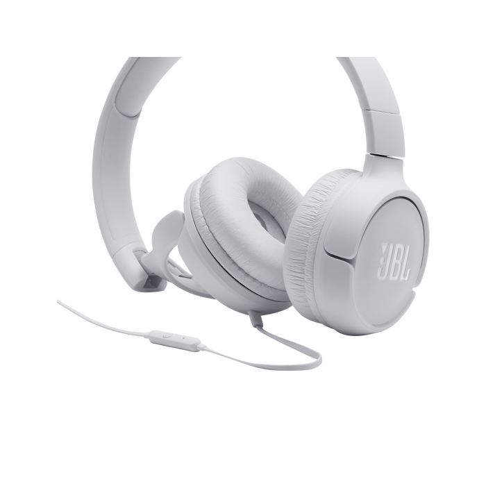 JBL Tune 500 headphones with microphone, white