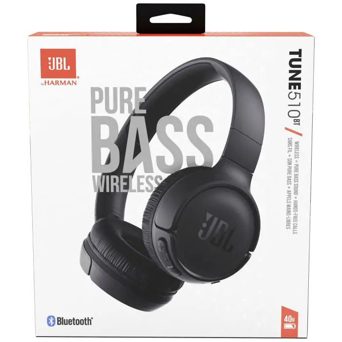 JBL Tune 510BT wireless headphones, black