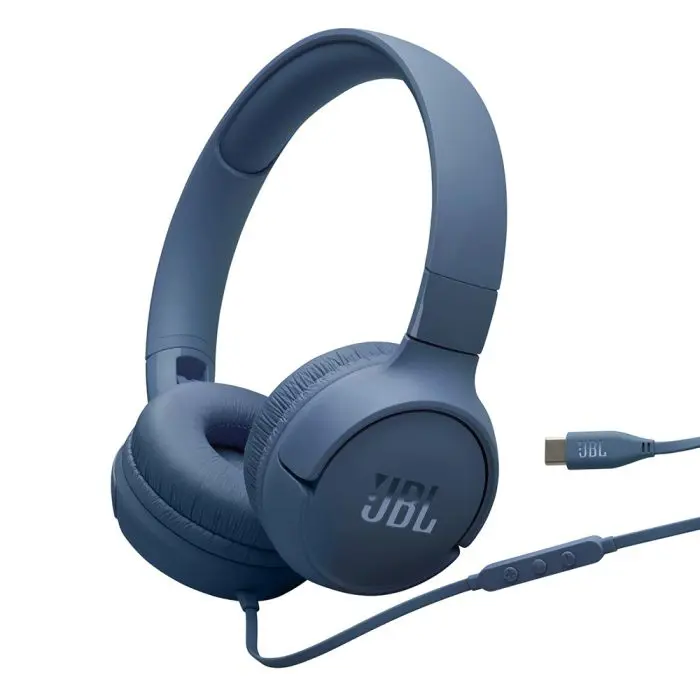 JBL Tune 520 USB-C žične Slušalice, črne