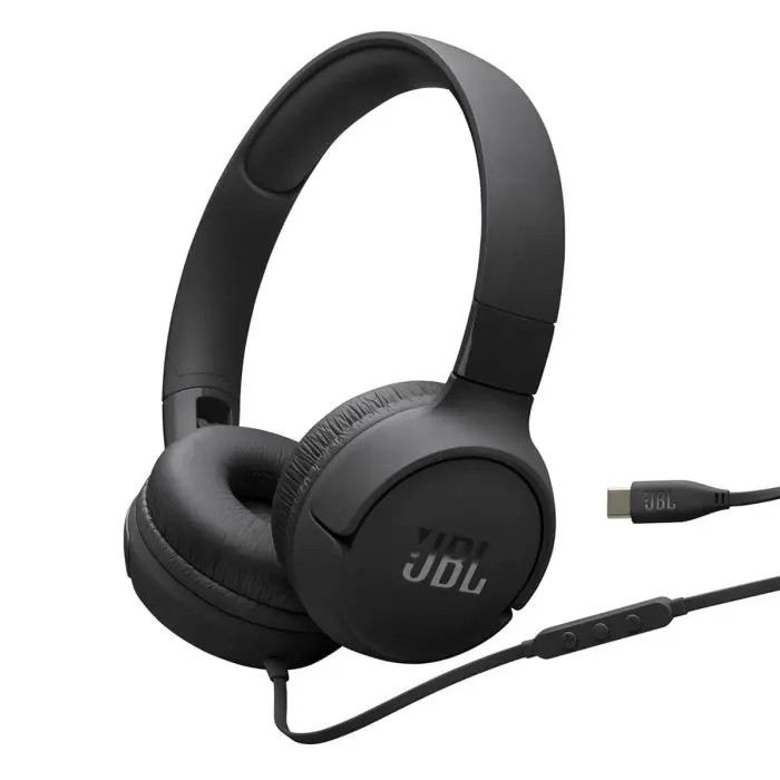 JBL Tune 520 USB-C žične Slušalice, črne