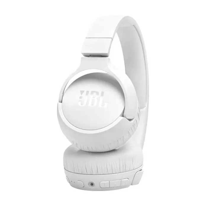JBL Tune 670NC Bluetooth wireless headphones, white.