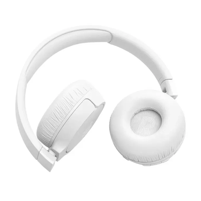 JBL Tune 670NC Bluetooth wireless headphones, white.