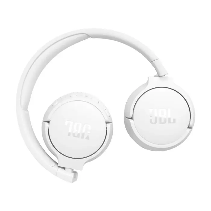 JBL Tune 670NC Bluetooth wireless headphones, white.