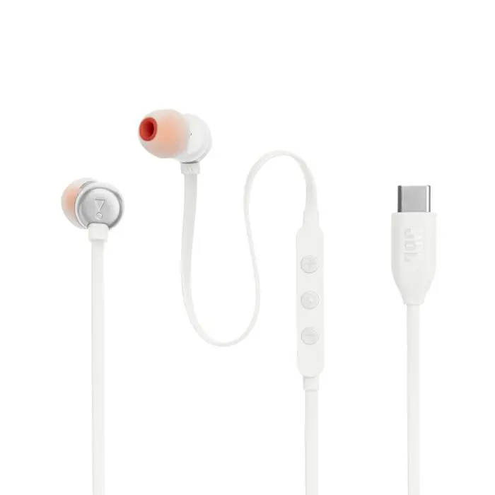 JBL USB-C Tune 310C Wire Headset, White