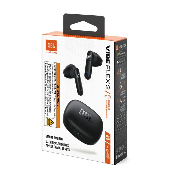 JBL VIBE FLEX 2 TWS Wireless headset with microphone, black