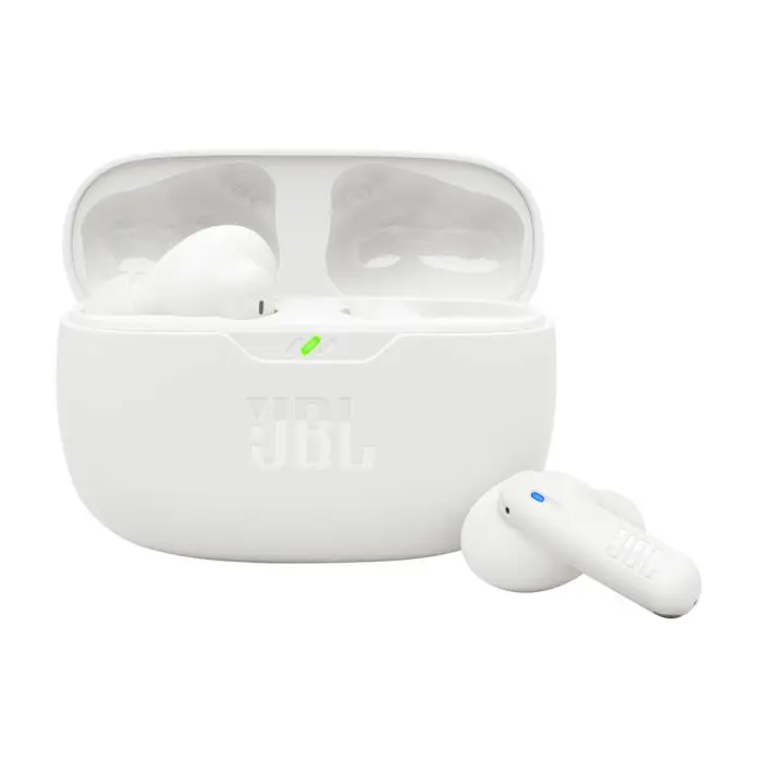 JBL Wave Beam 2 brezžične slušalke z mikrofonom, bele