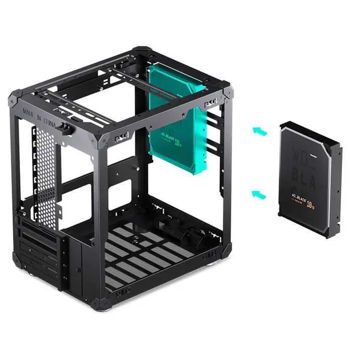 Jonsbo C6 Micro-ATX Case - black