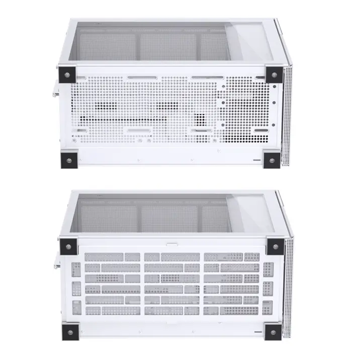 Jonsbo D31 MESH Screen Micro-ATX Case, Tempered Glass - white