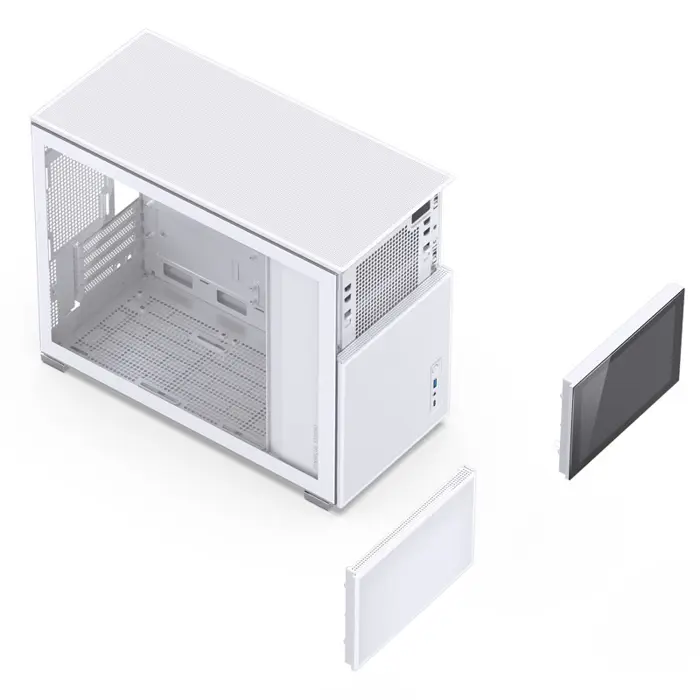 Jonsbo D31 MESH Screen Micro-ATX Case, Tempered Glass - white