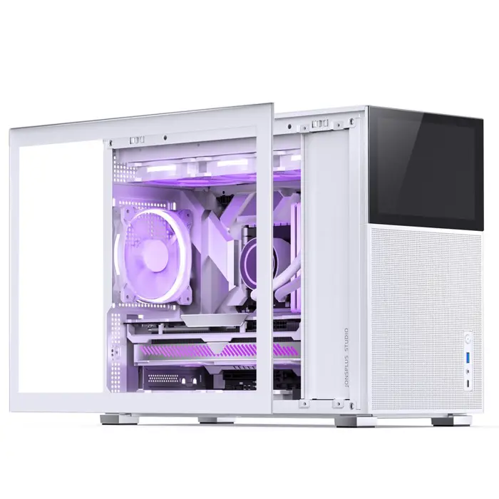 Jonsbo D31 MESH Screen Micro-ATX Case, Tempered Glass - white
