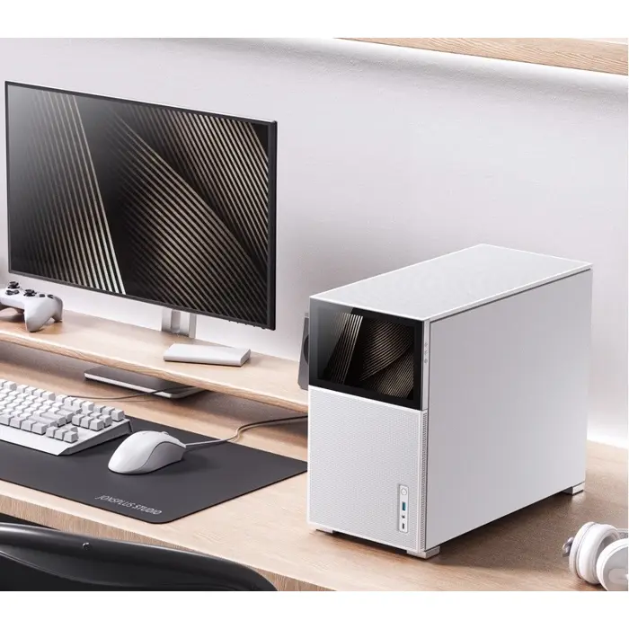 Jonsbo D31 MESH Screen Micro-ATX Case, Tempered Glass - white