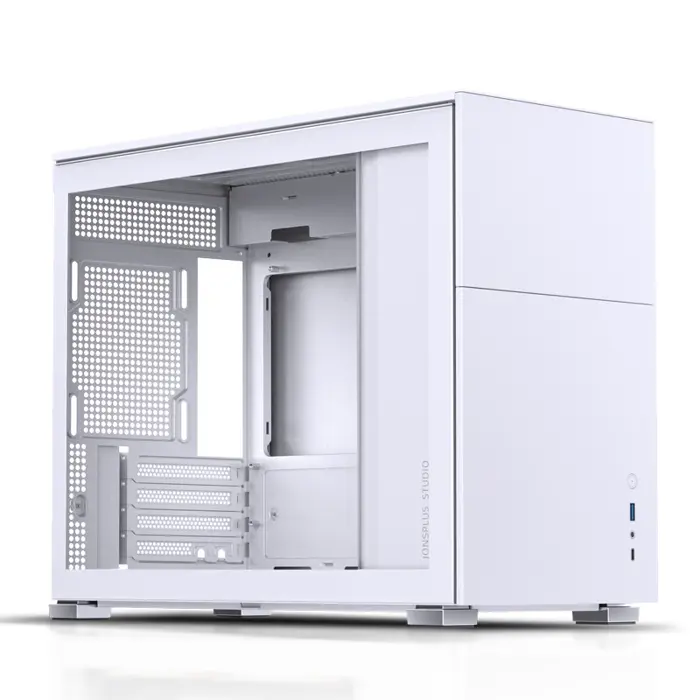 Jonsbo D31 Micro-ATX Case, Tempered Glass - white