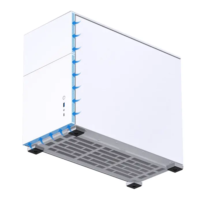 Jonsbo D31 Micro-ATX Case, Tempered Glass - white