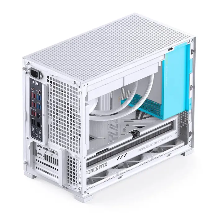 Jonsbo D32 PRO White PC-Gehäuse, Mini-Gehäuse, mATX, Tempered Glass - weiß