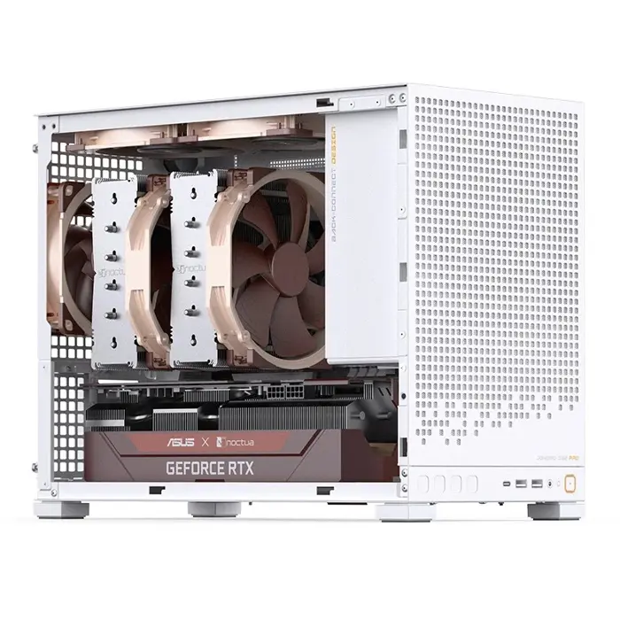 Jonsbo D32 PRO White PC-Gehäuse, Mini-Gehäuse, mATX, Tempered Glass - weiß