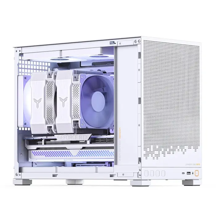 Jonsbo D32 STD White PC Case, Mini, mATX, Glass