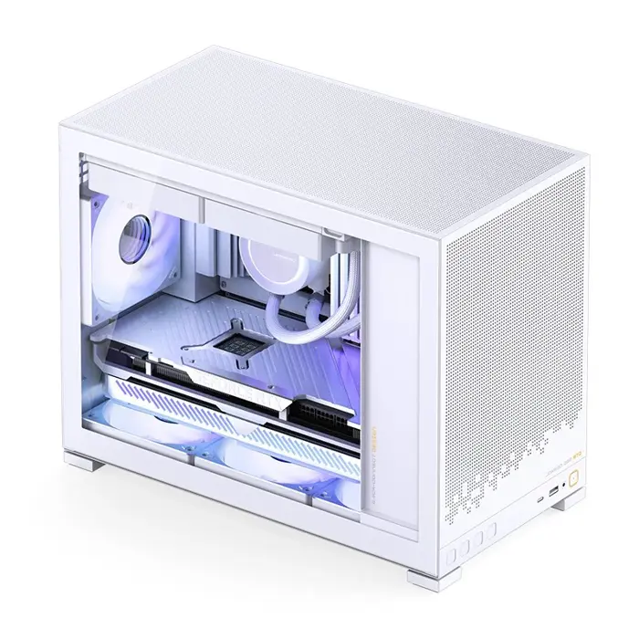 Jonsbo D32 STD White PC Case, Mini, mATX, Glass