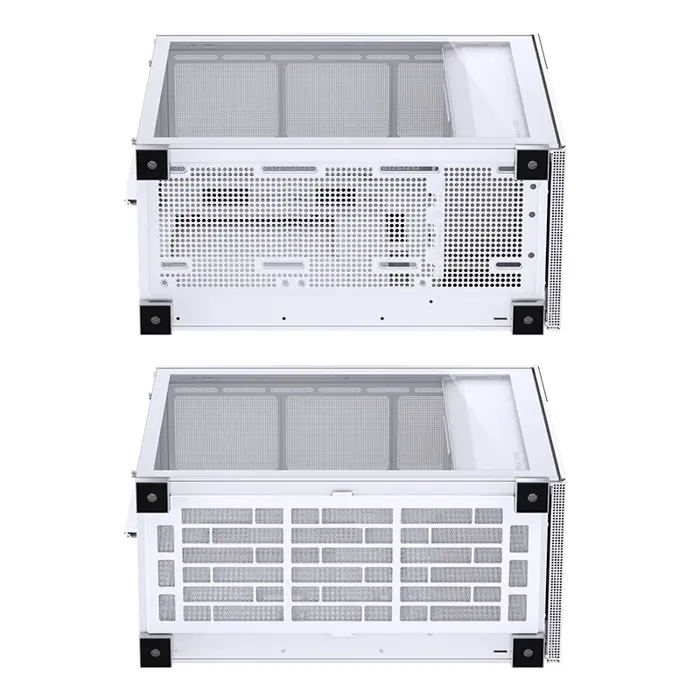 Jonsbo D41 Screen ATX Case, Tempered Glass - white