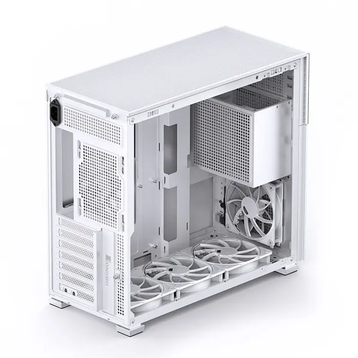 Jonsbo D41 Screen ATX Case, Tempered Glass - white