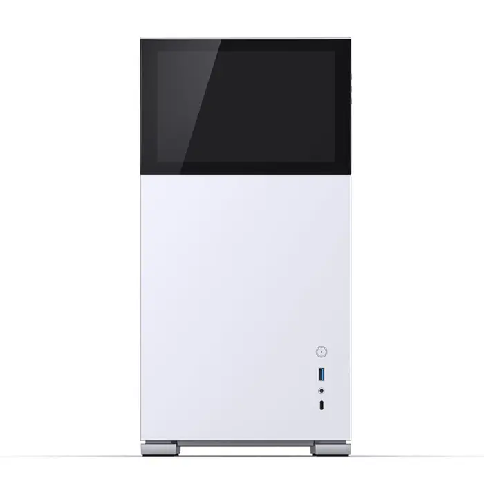Jonsbo D41 Screen ATX Case, Tempered Glass - white