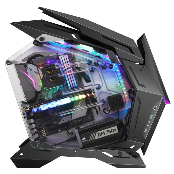 Jonsbo MOD3 Big-Tower Showcase, Tempered Glass - black