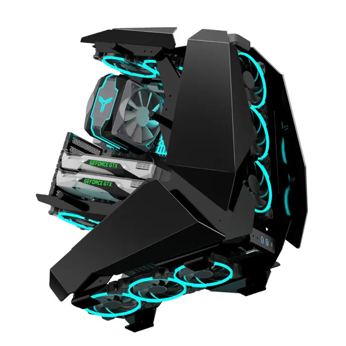 Jonsbo MOD5 Big-Tower Showcase, Tempered Glass - black