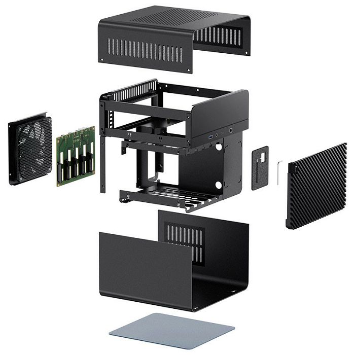 Jonsbo N2 Mini-ITX Kućište - crno N2 Black