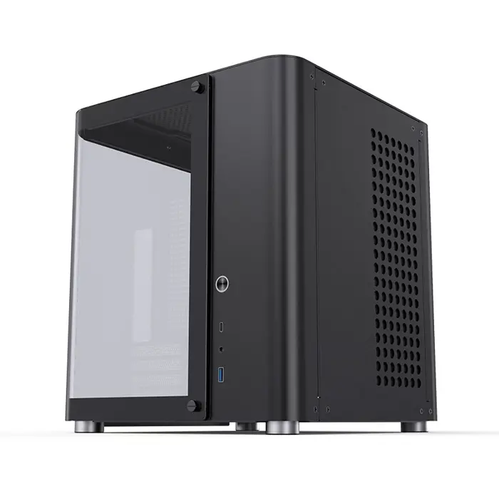 Jonsbo TK-1 2.0 Micro-ATX Case, Tempered Glass - black