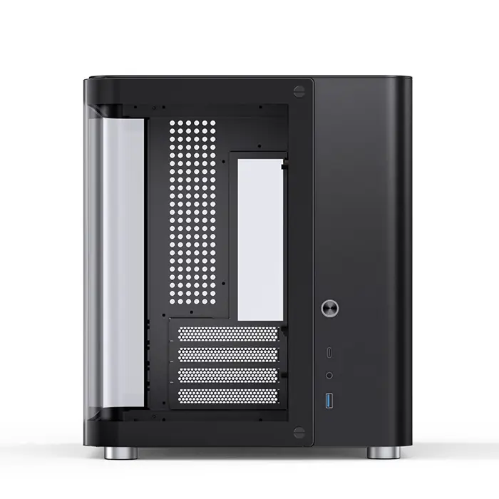 Jonsbo TK-1 2.0 Micro-ATX Case, Tempered Glass - black