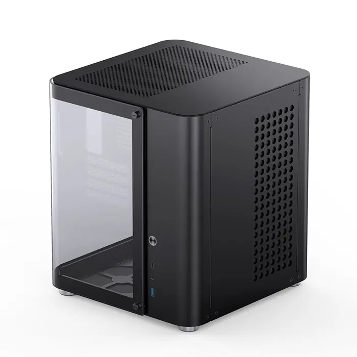 Jonsbo TK-1 2.0 Micro-ATX Case, Tempered Glass - black