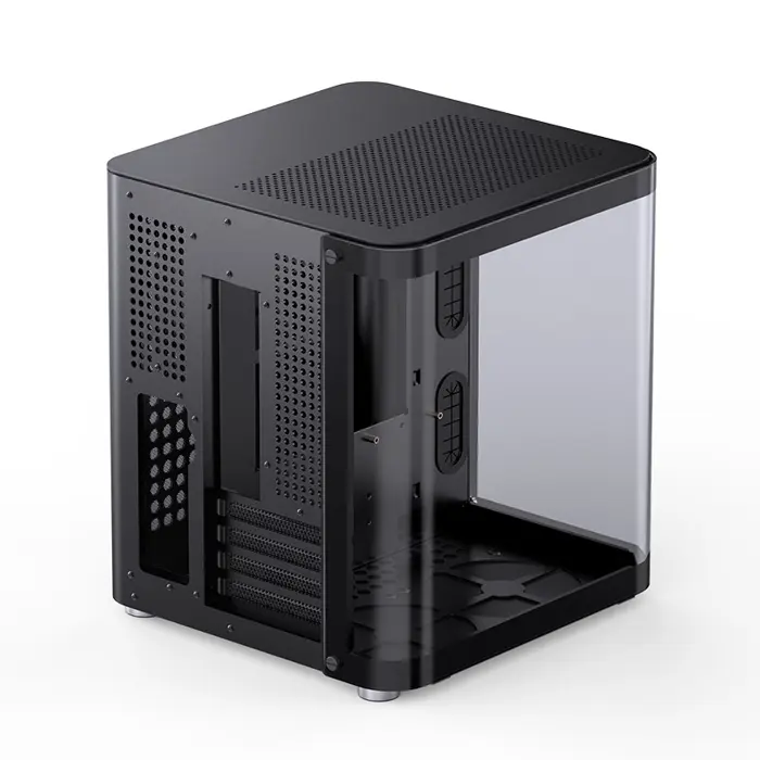 Jonsbo TK-1 2.0 Micro-ATX Case, Tempered Glass - black