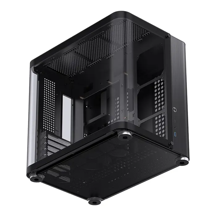 Jonsbo TK-2 2.0 Midi-Tower, Tempered Glass - black