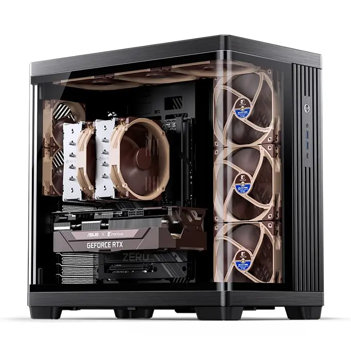 Jonsbo TK-4 Gehäuse, Midi-Tower, ATX, Tempered Glass - black
