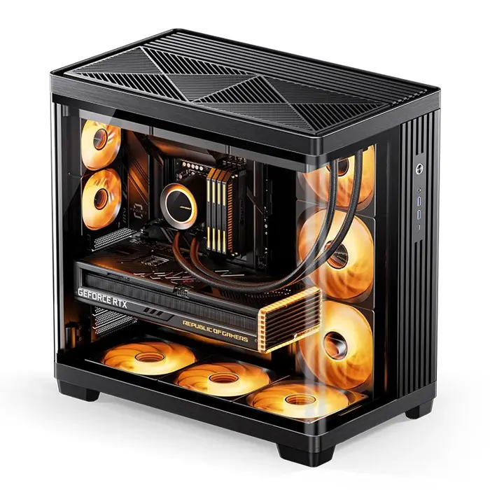 Jonsbo TK-4 Gehäuse, Midi-Tower, ATX, Tempered Glass - black