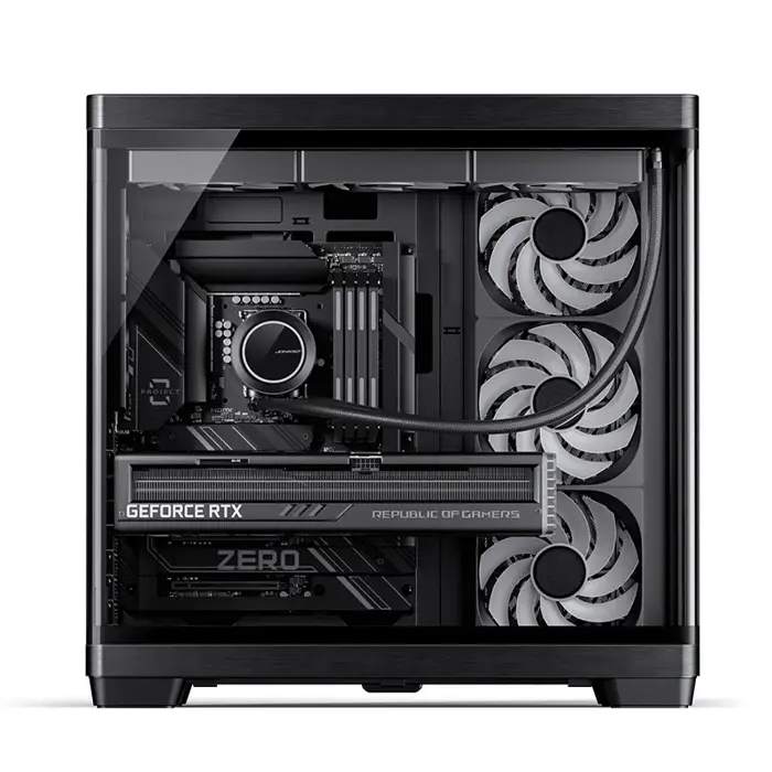 Jonsbo TK-4 Gehäuse, Midi-Tower, ATX, Tempered Glass - black