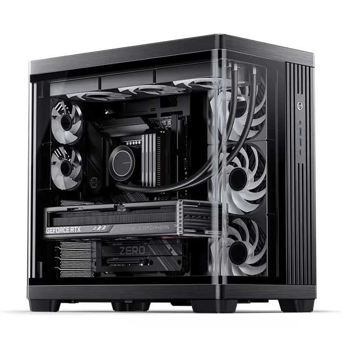 Jonsbo TK-4 Gehäuse, Midi-Tower, ATX, Tempered Glass - black