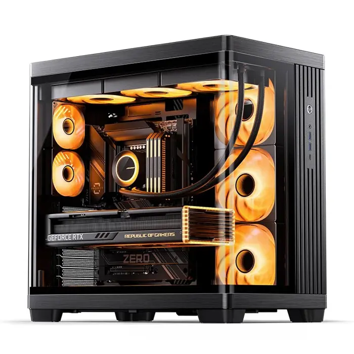 Jonsbo TK-4 Gehäuse, Midi-Tower, ATX, Tempered Glass - black